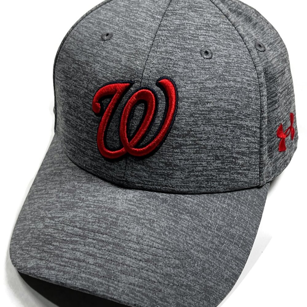 Under Amour Threadborne Washington Nationals Snapback Hat Cap Gray MLB Baseball